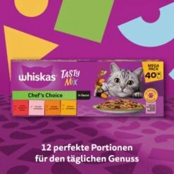 Whiskas Tasty Mix Multipack Chef's Choice In Sauce 40 X 85g 14 Whiskas Tasty Mix Multipack Chef's Choice In Sauce 40 X 85g -Haustier Angebote Store 1b5210eeef7f453606dcc23e2b6bf2495ca4331f 1410720 de DE Whiskas 5