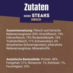 Adventuros Mini Steaks Hirsch 7x70g -Haustier Angebote Store 1f4cb3dec5b97840b039a102f2e0087719fc49d3 bdbcf252639ee764aae40a0c3f8afb0add9f2422