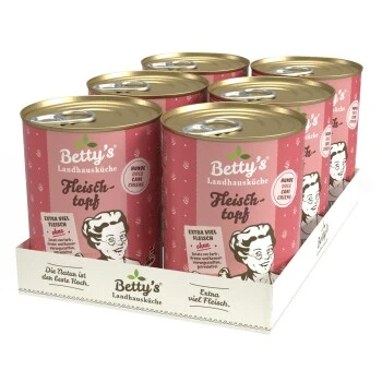 Betty's Landhausküche Fleischtopf (All Meat) 6 X 400g Für Hund 2 Betty's Landhausküche Fleischtopf (All Meat) 6 X 400g Für Hund – Bild 2
