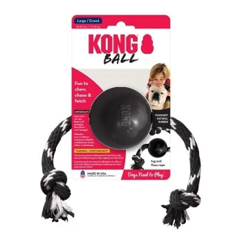 KONG Extreme Ball Mit Tau 2 KONG Extreme Ball Mit Tau – Bild 2