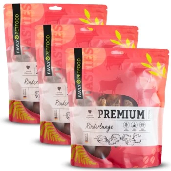 FAVLY Petfood Premium Naturkauartikel Rinderlunge 900 G 1 FAVLY Petfood Premium Naturkauartikel Rinderlunge 900 G