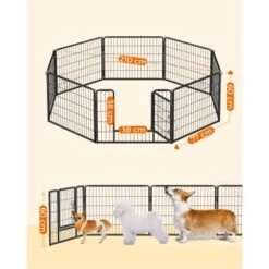 FEANDREA L Hundezaun 8 Platten Schwarz Schwarz 1,6 M, 1,6 M, 60 Cm -Haustier Angebote Store 3ffca129d1f86181641ce823b0b62faeeca02ca1 1500921 de DE 9775d720222c360ea9454ad120deebae0c16c145McbC69