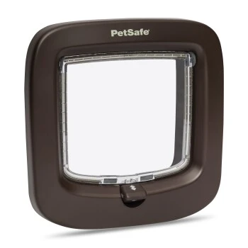PetSafe Katzenklappe Mit Manueller Verriegelung, Braun 1 PetSafe Katzenklappe Mit Manueller Verriegelung, Braun