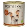 DOG'S LOVE BIO 6x800g Rind Mit Reis, Apfel & Zucchini