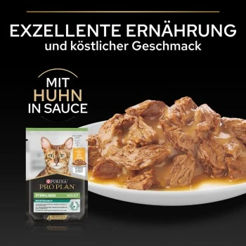 PRO PLAN PURINA Sterilized Nutrisavour 26x85g Huhn 3 PRO PLAN PURINA Sterilized Nutrisavour 26x85g Huhn – Bild 3