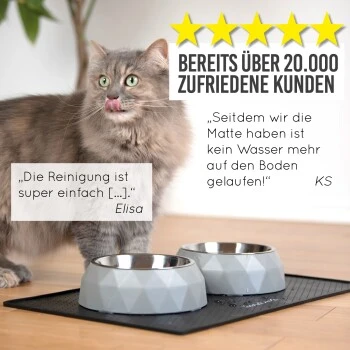 KaraLuna Napfunterlage Aus Silikon 48x30 Cm Eckig Schwarz 6 KaraLuna Napfunterlage Aus Silikon 48x30 Cm Eckig Schwarz – Bild 6