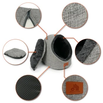 Schlitzohr Katzenhöhle Oskar Grau 6 Schlitzohr Katzenhöhle Oskar Grau – Bild 6