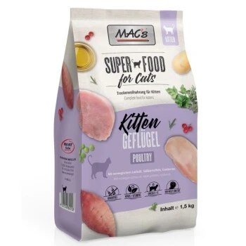 MAC's Superfood For Cats Kitten 1,5kg 1 MAC's Superfood For Cats Kitten 1,5kg