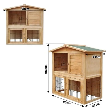 Lionto Kleintierstall, 98x54x100cm 2 Lionto Kleintierstall, 98x54x100cm – Bild 2