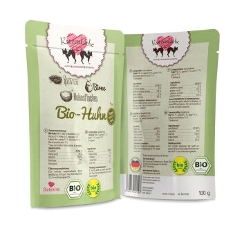 KatzenLiebe Adult 15x100g Bio Huhn 1 KatzenLiebe Adult 15x100g Bio Huhn