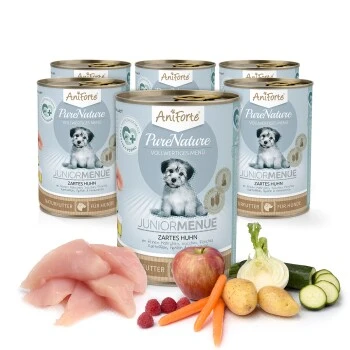Aniforte Nassfutter Junior Menue Huhn 6 X 400g 5 Aniforte Nassfutter Junior Menue Huhn 6 X 400g – Bild 5